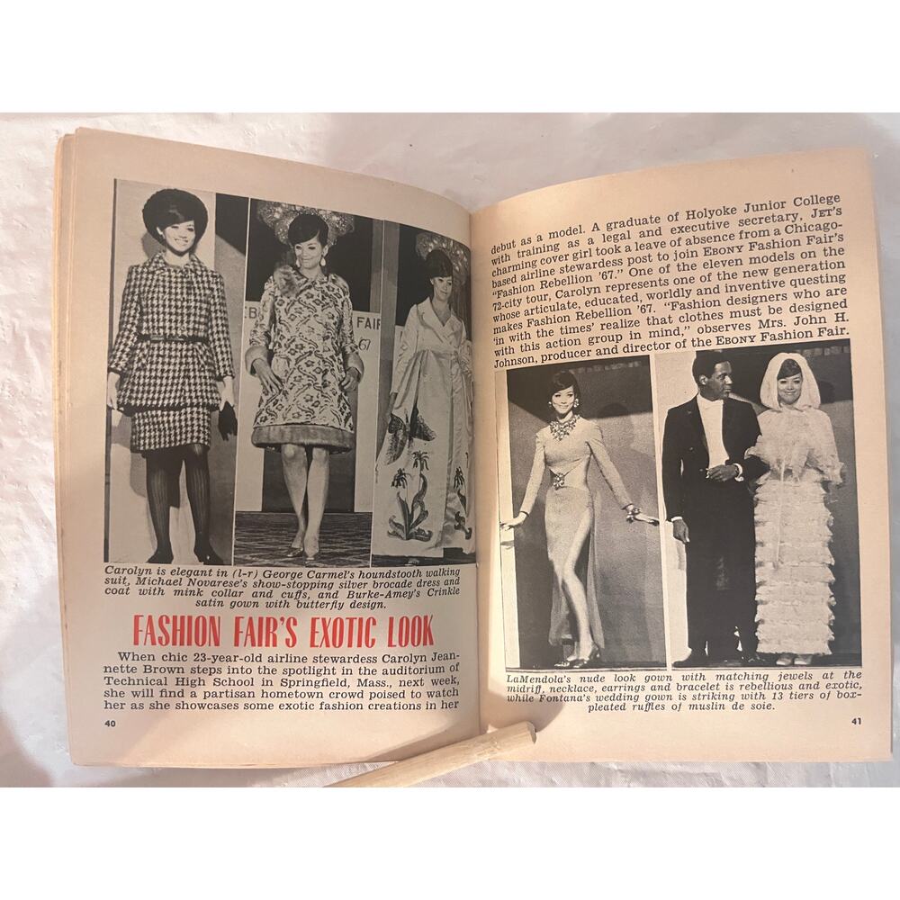 JET Magazine Oct 12 1967 Carolyn Brown Ebony Fashion Fair Black History - Picture 7 of 13